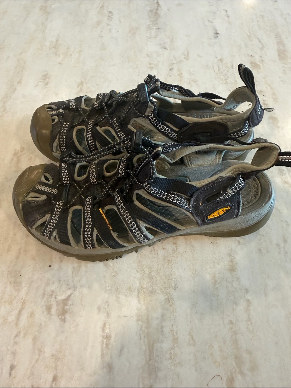 Keen Whisper Water Sandals Womens 7.5 Black/ Grey - Picture 2 of 6
